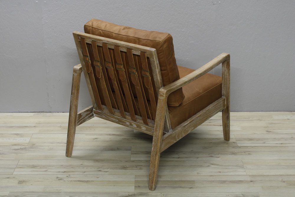 Nordic Armchair Cigar Leather 4 Nordic Armchair Cigar Leather - Image 4