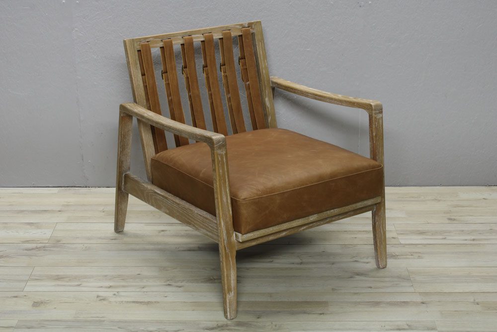 Nordic Armchair Cigar Leather 3 Nordic Armchair Cigar Leather - Image 3