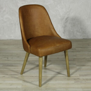 Home 5 Pironi Dining Chair Cigar Leather